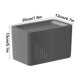 thumbnail image 3 of Organizador de Pañuelos Faciales y Celulares - Caja de Plástico para Cocina, Baño, Tocador, Dormitorio, Cómodas y Mesas - Negro, Gris, Beige - 20 X 13 X 12 Cm - 1 Unidad, 3 of 6
