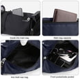 thumbnail image 4 of New men's cool chest bag, large-capacity messenger bag, functional trend, nylon purse. - blue, 4 of 5