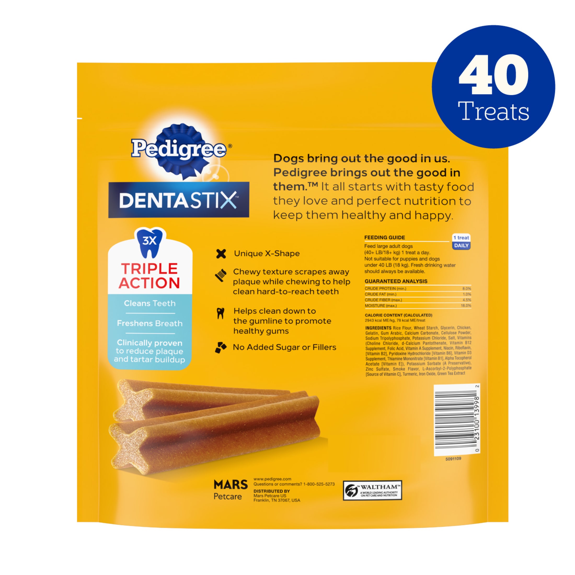 Pedigree Dentastix Large Breed Original Flavor, 2.08 lbs photo 6