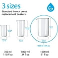 thumbnail image 3 of Borosilicate 3.3 Glass Universal Replacement Beaker for French Coffee and Tea Press Makers, 51 fl oz, Large, 3 of 5