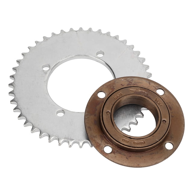T8F 44T Rear Chain Sprocket, Good Toughness Steel Material 4 Hole Toothless Freewheel 4 Hole 44T Stable Performance For Miniature Motorcycles