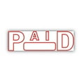 thumbnail image 2 of Green Line Message Stamp, Paid, 1 1/2 X 9/16, Red | Bundle of 2 Each, 2 of 4