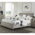 thumbnail image 3 of Queen Bed - Light Gray Melamine Wood Bedroom Furniture, 63"x85" Modern Design, Stylish Bedroom, Scratch-Resistant, Box Spring Required., 3 of 6