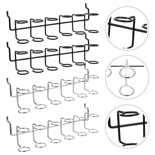 QUMIIRITY 6 Pcs Tournevis pour Panneau Perforé Support d'Outils en Acier Inoxydable pour Mur de Garage