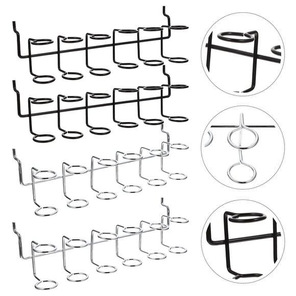QUMIIRITY 6 Pcs Tournevis pour Panneau Perforé Support d'Outils en Acier Inoxydable pour Mur de Garage