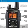 thumbnail image 3 of Radio bidireccional Midland LXT600VP3 36 canales FRS 30 millas, 3 of 9