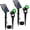Green, variant on Solar Spot Lights Outdoor, Solar Landscape Spotlights IP65 Waterproof 9.8ft Cable, Auto On/Off Outdoor Wall Lights for Garden Yard Driveway Porch Walkway Pool (1-in-1 3000K Warm White 4 Pack)