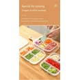 thumbnail image 3 of Can Be Superimposed With Lid Sub-compartment Refrigerator Ingredients Preparation Dish Box Kitchen Vegetable Packaging Fresh-keeping Box New A, 3 of 9