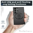 thumbnail image 4 of SaniMore Case for Samsung Galaxy S24 Ultra, Kickstand Holder, Magnetic Car Mount, Function Slim Fit Protection Shockproof Anti-fall Magnetic Heavy Duty Protective Cover for Galaxy S24 Ultra, Black, 4 of 6