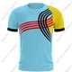 thumbnail image 4 of Camiseta de la selección nacional de Bélgica 2024, camiseta con estampado 3D azul belga, ropa informal de verano para hombre para correr y entrenar, 4 of 5