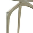 thumbnail image 5 of DecMode Contemporary Silver Aluminum Accent Table with Tripod Base, 16"W x 25"H, 5 of 13