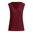 thumbnail image 5 of gakvbuo Fall Summer Tank Tops for Women V-Neck Waffle Knit Henley Tops Casual Sleeveless Pullover Tunic Tops Loose Camisole Vest Blouses Henley Shirts Basic Tee, 5 of 6