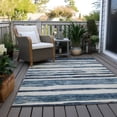 thumbnail image 6 of Addison Rugs Chantille Indoor/Outdoor Transitional Stripes Denim Washable Rectangle Rug, 9' x 12', 6 of 6