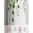 thumbnail image 6 of Green Eucalyptus Leaves Sheer Curtains 63 Inch Length 2 Panels Set, Watercolor Summer Botanical Voile Window Treatment Rod Pocket Curtains Sheers Drapes for Bedroom/Living Room/Kitchen 52x"63"x2, 6 of 7