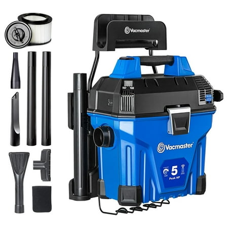 UPC: 0814953013563 | Vacmaster 5 Gallon 5 Peak HP Poly Wall Mount Wet/Dry Vacuum with Remote Control Operation  VWMB508