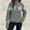 Gray, variant on Aobny White 2024 Womans Sweaters Fair Isle Long Sleeve Crew Neck Button Up Graphic Cardigan Ladies Sweaters Trendy