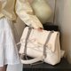 thumbnail image 3 of Bolso Hombro Con Pajarita Y Bolso Axila Con Solapa Y Correa Cadena para Mujer (blanco), 3 of 9
