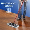 thumbnail image 2 of O-Cedar Hardwood Floor 'N More Microfiber Mop with Telescoping Handle (Pack of 4), 2 of 9