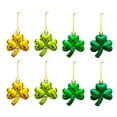 thumbnail image 1 of Adornos temáticos lindos del festival de tréboles para la decoración del estante del árbol del día de San Patricio 8 piezas, 1 of 8