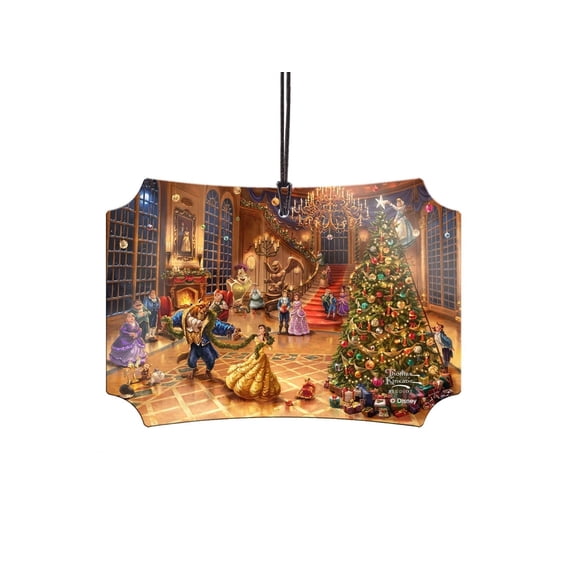 Disney (Beauty and the Beast Christmas Celebration) Hanging Metal Print AMBERL144