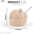 thumbnail image 3 of Radicaln Verona Marble 3" Salt Cellar with Lid and Spoon – Countertop Salt Container | Spice Jars, Sugar Bowl, Salt Keeper & Seasoning Holder for Kitchen Storage, Dining Table & Home Décor, 3 of 6
