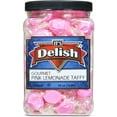 thumbnail image 2 of Pink Lemonade Taffy Chews by It's Delish, 18 Oz Jumbo Container - Individually Wrapped Gourmet Soft Fluff Taffy - Great Candy for Pink Themed Parties, USA Made, 2 of 9
