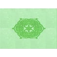 thumbnail image 1 of Ahgly Company Machine Washable Indoor Rectangle Transitional Light Green Area Rugs, 3' x 5', 1 of 7