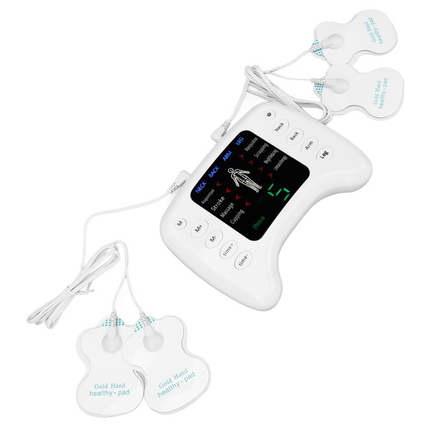 Masajeador De Pulso Electrónico Ajustable 15 Engranajes 8 Modos Temporizador Estimulador Muscular De Salida Dual Masajeador De Pulso Para Dolor Muscular Y Articular En El Cuello