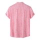 thumbnail image 4 of Hombres Casual Botones Playa Sin posicionamiento Estampado Turndown Camisa de manga corta Blusa Pompotops oipoqjl47960, 4 of 9
