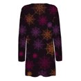 thumbnail image 5 of Cardigan pour Femmes Cardigans d'Halloween pour Femmes Couvre-Maillot Léger Décontracté Blouses à Imprimé Web Ouvert avec Poches Cardigan Léger en Liquidation, 5 of 5