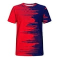 thumbnail image 5 of T-Shirts for Men under $5 Short Sleeve Round Neck Print Casual T-shirt Red M, 5 of 5