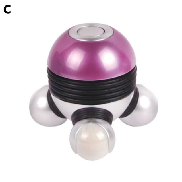 Mini Handheld Massager, Portable Vibration Massage with 3 Massage Nodes, Rechargeable Vibrating Body Massager with LED Light, Muscle Pain Relief for Hand Head Neck Back Legs Arms