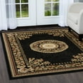 thumbnail image 3 of Home Dynamix Optimum Athens Traditional Medallion Area Rug, Black/Beige, 21"x35", 3 of 6