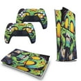 thumbnail image 5 of Psychedelic Zombie Skull Print PS5/PS5 Pro/PS5 Slim Digital Disc Skin Sticker For Console And Controller Skins, 5 of 7