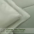 thumbnail image 3 of SOPAT All Season Down Alternative Comforter Hotel Luxury Quilted Duvet Insert Cooling Washable Hypoallergenic Reversible Quilt - King,Sage Green, 3 of 7