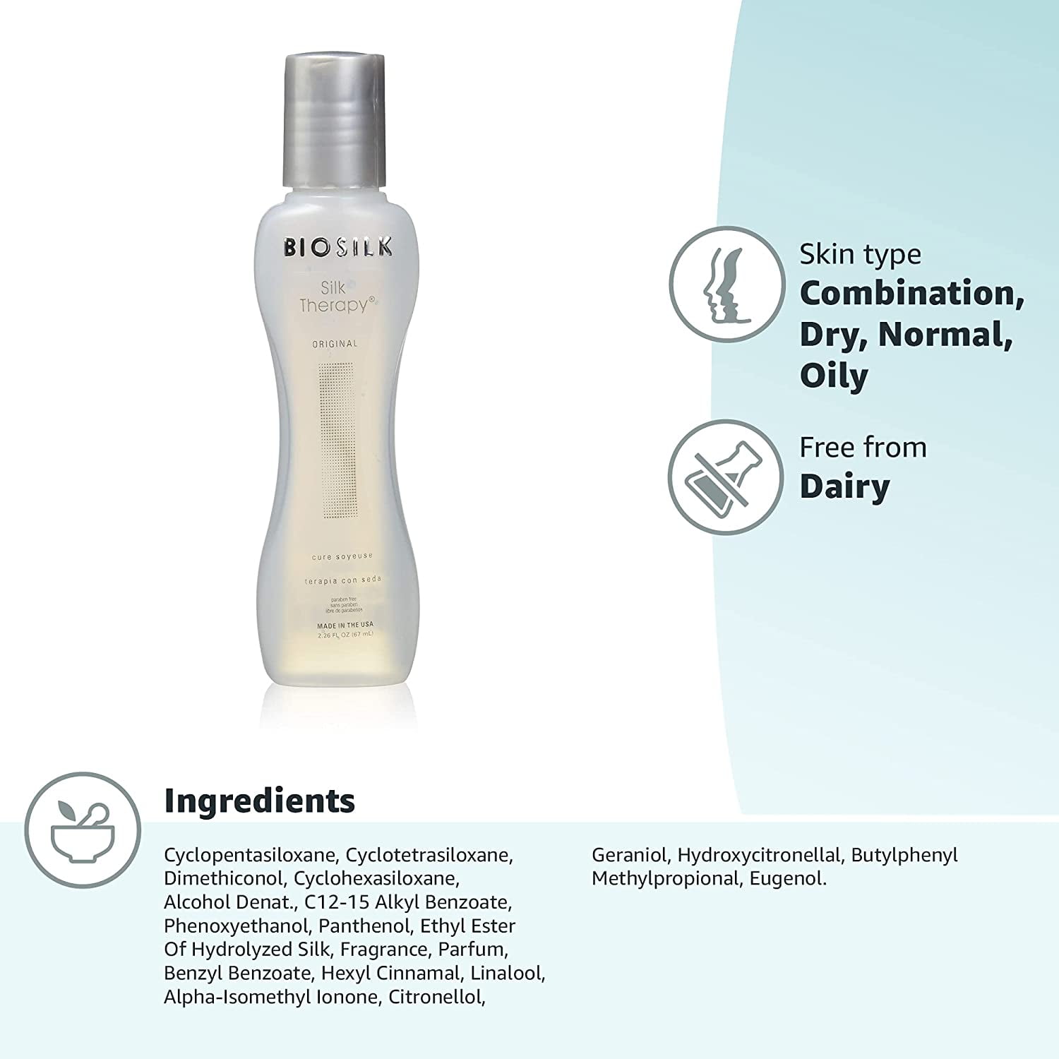 BIO-SIL SILK WASH 150ml 2本セット Amazon.com : BioSilk Silk Therapy, 2.26 Oz (Pack Of 2