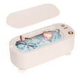 thumbnail image 2 of Yooshoverk Cleaning Machine, White, Ultrasonic, Portable Jewelry Cleaner, Mini Size, Home Glasses Cleaning, 2 of 9