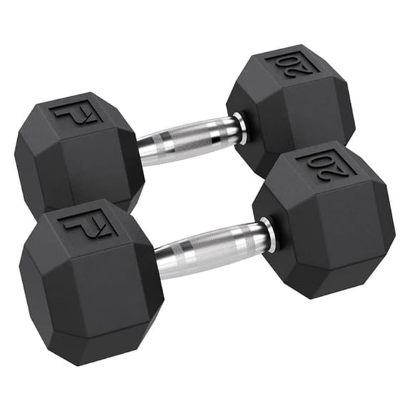 Rubber Hex Dumbbells