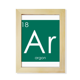 thumbnail image 1 of Quimica elementos periodo cuadro raro gas argon ar Escritorio de madera Arte Pintura 7x9 pies Marco de foto, 1 of 4