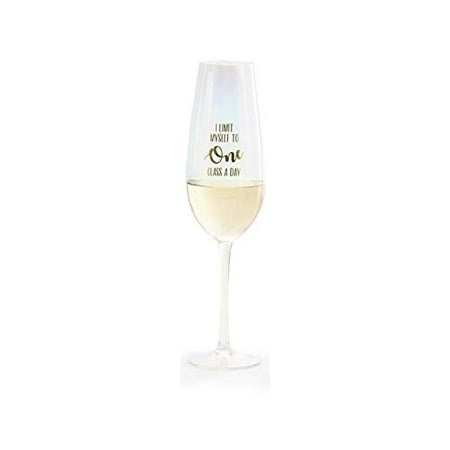 

Oversized Iridescent Champagne Glass (One Glass a Day)