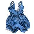 thumbnail image 4 of Women's Washed Denim Jumpsuit - Vintage Style, High-Quality Denim, Machine Washable, Versatile Outfit, 4 of 4