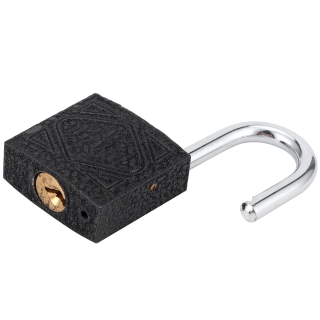 Candado Con Llave Conlaves Candado de Latón y Hierro Núcle de Latón y Cerrado de Puerta de Hierro Negro Engrosado Candado Portátil para Dormitorio en Casa