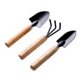 thumbnail image 2 of 3Pcs/Set Mini Garden Tools with Wooden Handle Shovels Claw Tool Kit, 2 of 8