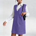 thumbnail image 3 of Women's sleeveless knitted dress with pockets, 3 of 9