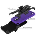 thumbnail image 5 of LG Stylo 3 Case, Mignova Rugged Plastic Heavy Duty Armor Holster Defender Full Body Protective Hybrid Case Cover with Kickstand and Belt Swivel Clip for LG Stylo 3 Smart Cell Phone (Purple), 5 of 5