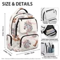 thumbnail image 5 of Pzuqiu Horse Cowgirl Kids Backpack 17 Inch Large Capacity Book Bags Portable Laptop School Bag with Side Pockets Backpack for Girls Ages 8-10 Comfortable Travel Ruckpack, 5 of 7
