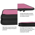 thumbnail image 5 of Bingfone Pink Gingham Laptop Sleeve Case 13 Inch, 360° Protective Computer Carrying Bag, 5 of 9