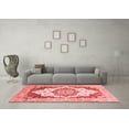 thumbnail image 3 of Ahgly Company Indoor Rectangle Abstract Red Modern Area Rugs, 2' x 5', 3 of 4