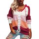 thumbnail image 1 of Gibobby Suéter de invierno para mujer, suéter con cuello en V de otoño e invierno(Rojo,G), 1 of 5