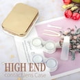 thumbnail image 2 of Two Packs Contact Lens Care Vision Care Nobleness Cute Contact Lens Cases Contact Lens Set Contact Lens kit Set Colored Contact Lenses for Women (Gold), 2 of 6